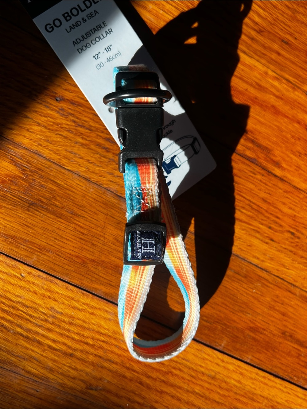Hamilton Go Boldly land and sea dog collar